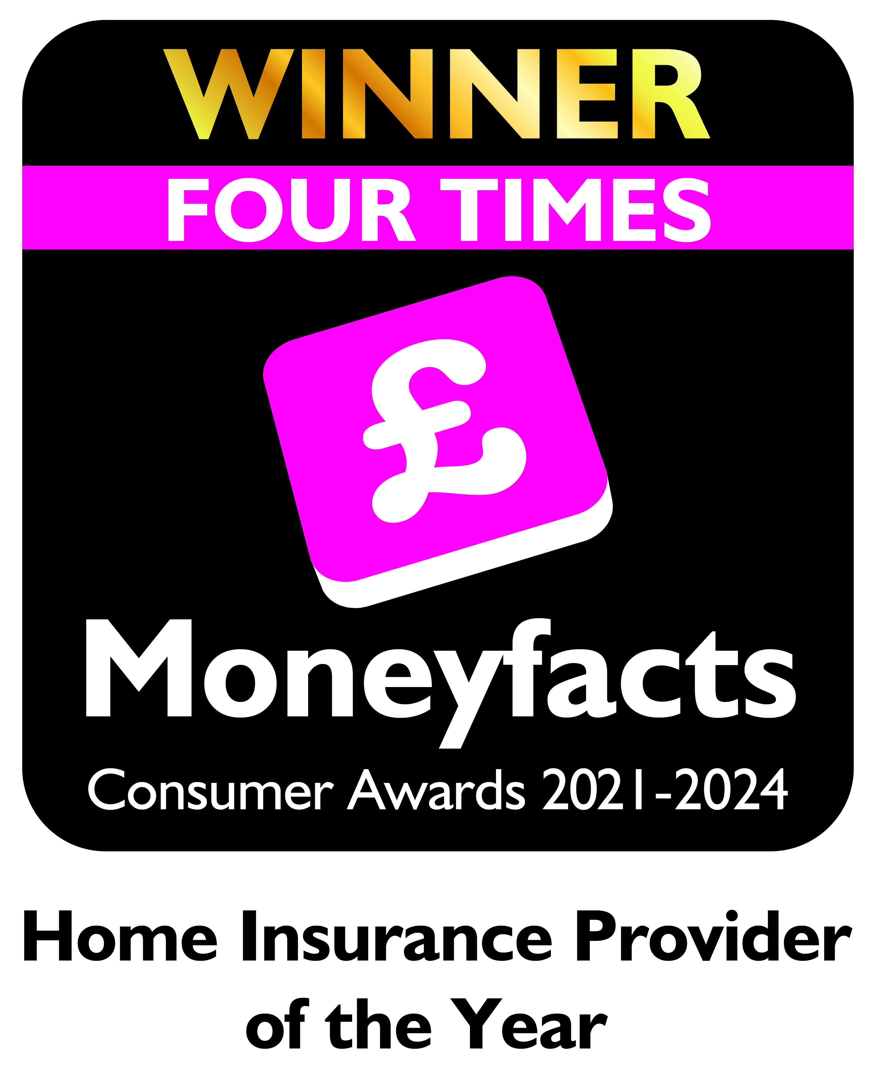 Home Insurance Provider of the Year, Moneyfacts Consumer Awards